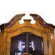 Antique display case/corner cabinet - Baroque style - walnut - glass door with bars - circa 1900