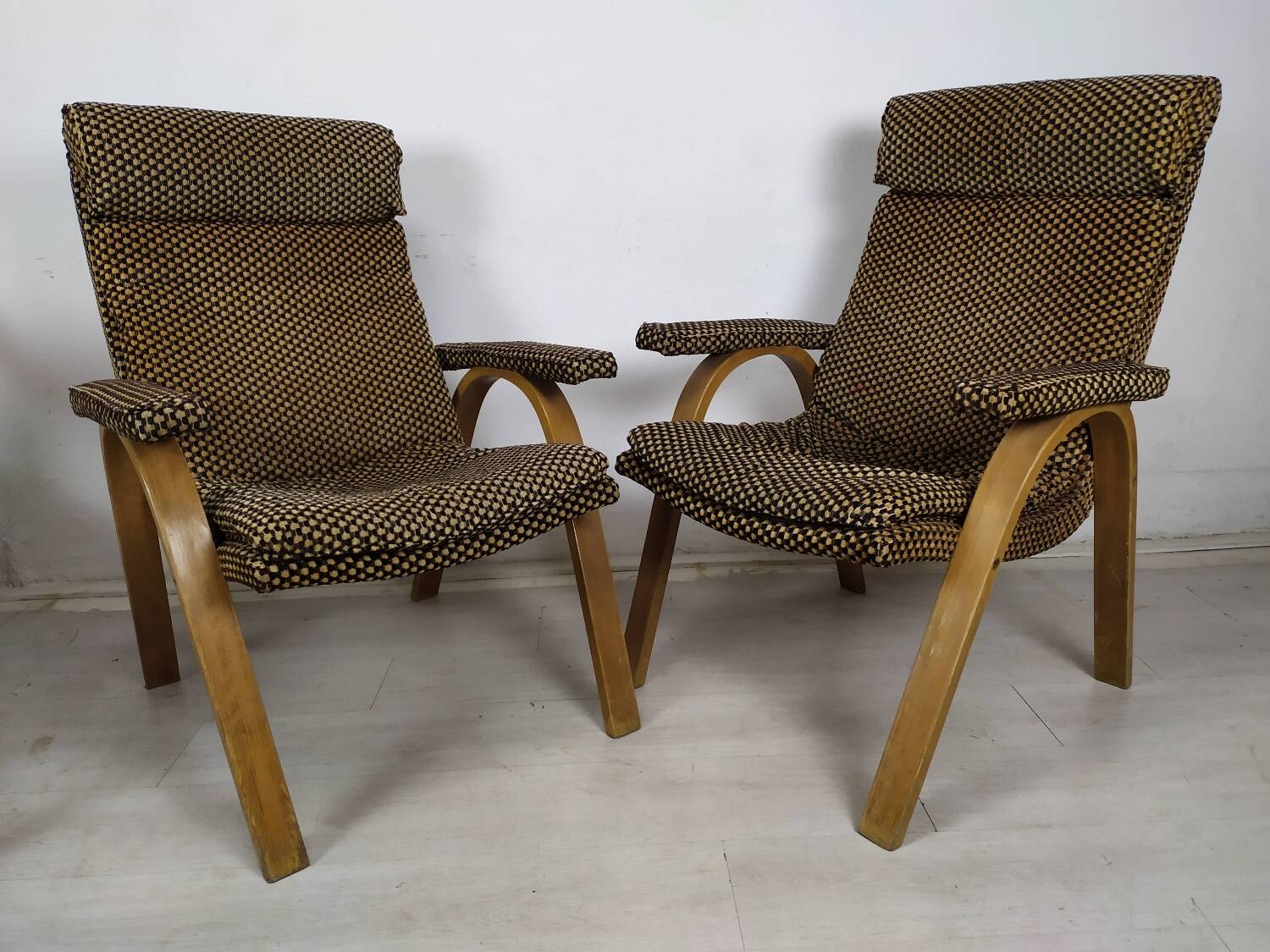 2 vintage Baumann armchairs