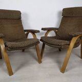 2 fauteuils Baumann vintage