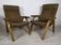 2 vintage Baumann armchairs