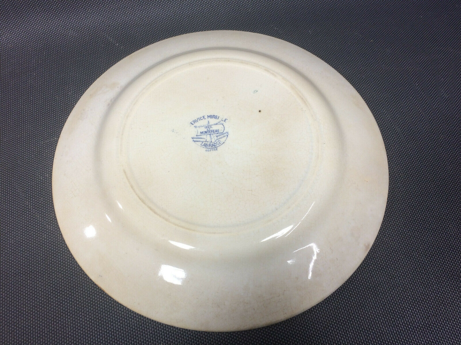 Lot 2 old plates Creil - Montereau model Mireille