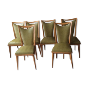 lot de 6 chaises 1960