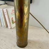 "Obus" lamp engraved with floral decoration.