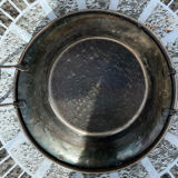 Plat creux en étain 2 anses vintage