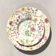 12 antique plates and 1 Royal stafford platter