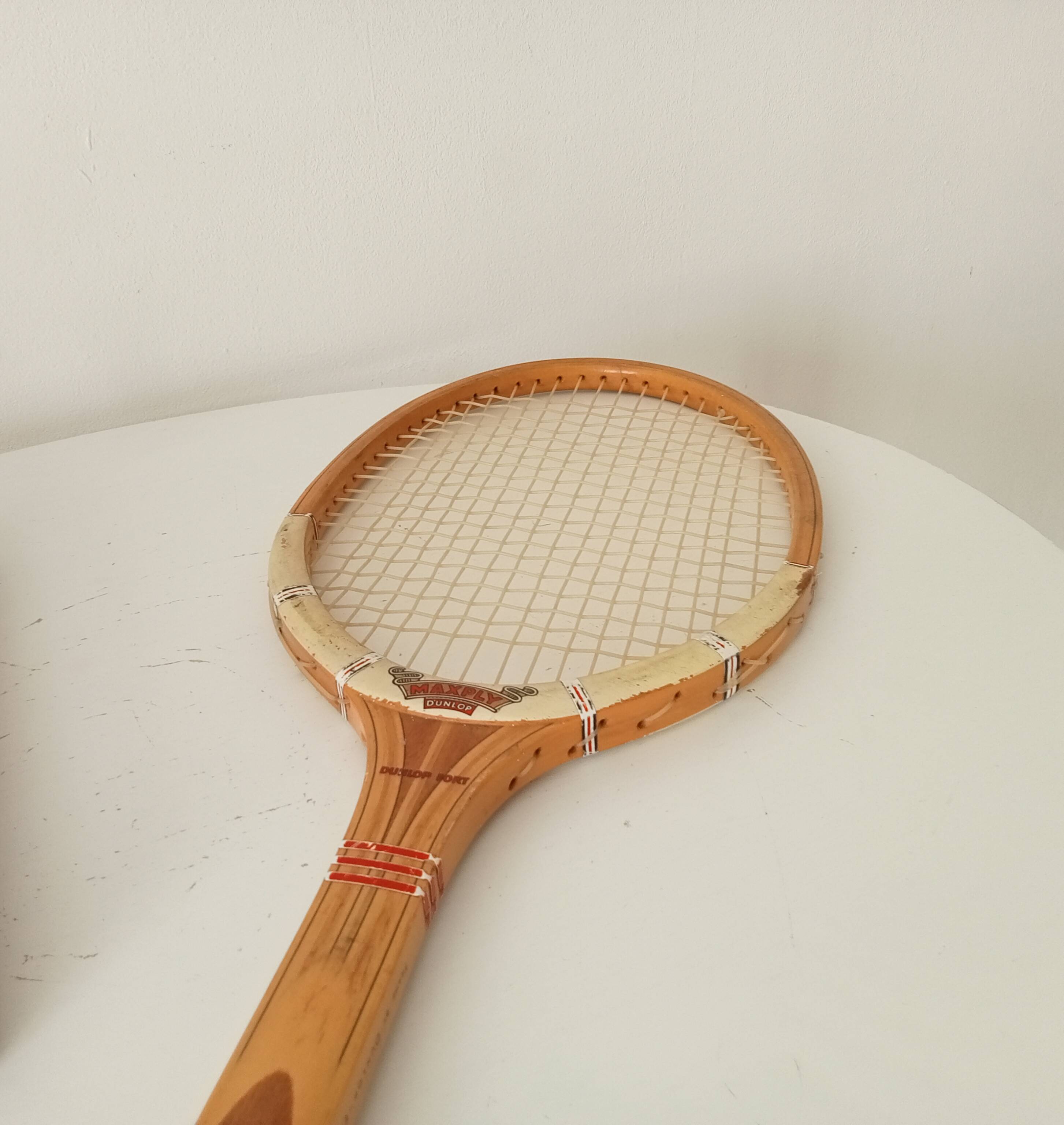 Vintage wooden tennis racket Dunlop Maxply Fort