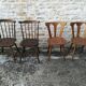 Mismatched bistro chairs