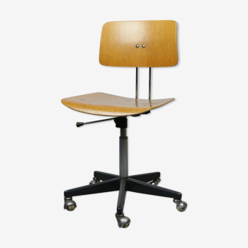 Chaise de bureau pivotante réglable vintage