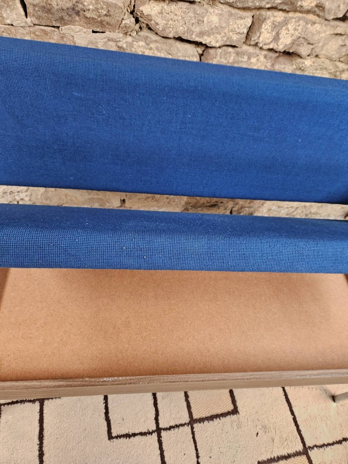 Bench and its two vintage chairs 1970