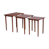 Set of Three Nesting Tables, BOWA, Denmark, 1960s