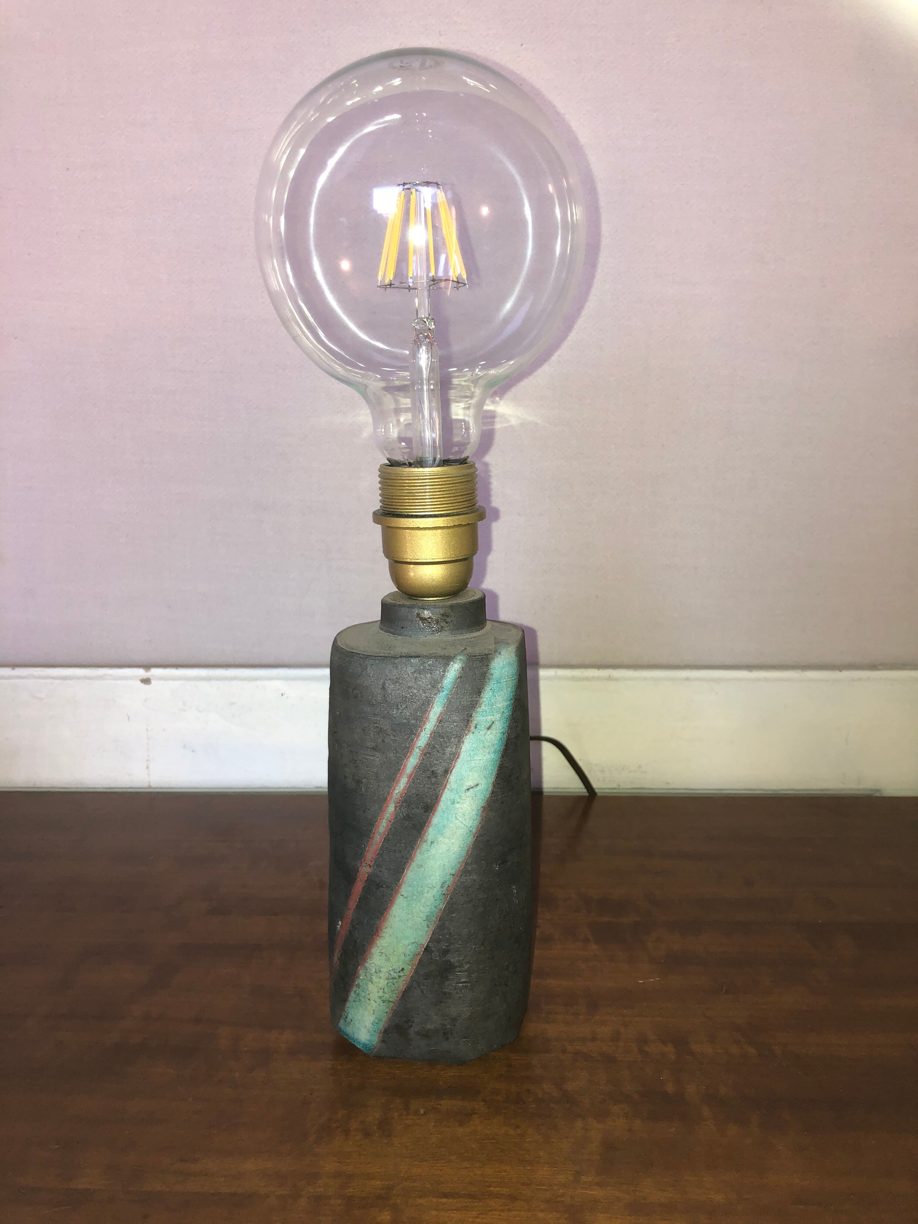 1960 ceramic lamp