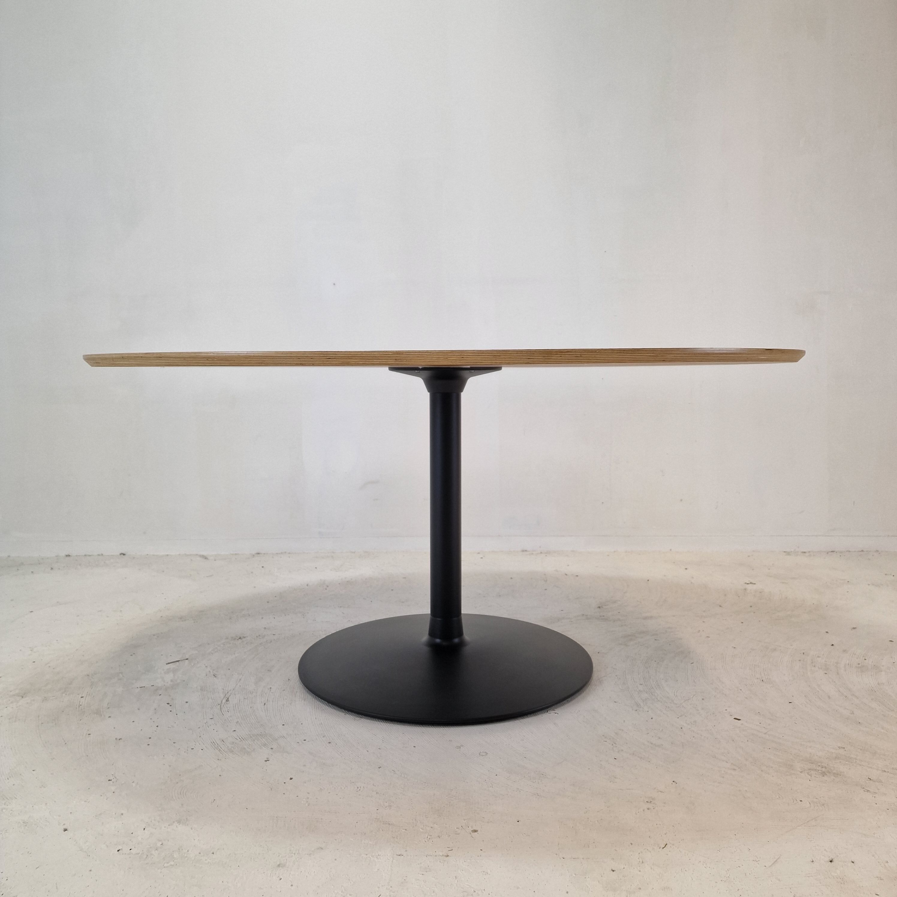 Oval Oak Dining Table by Pierre Paulin for Artifort