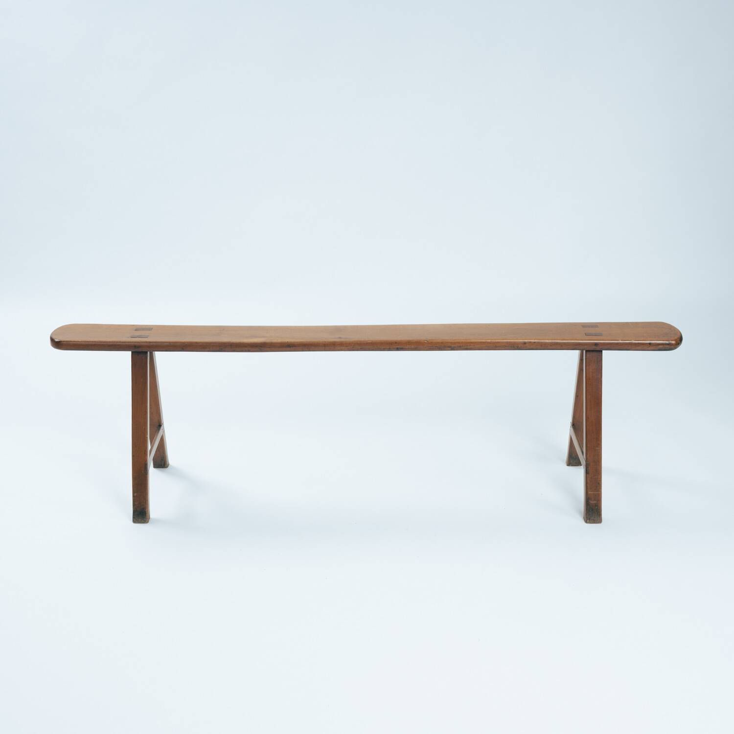 Banc en chêne de style Art Déco français, années 1930