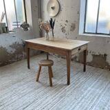 Table de ferme chêne 140 cm