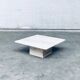 Italian Travertine Square Coffee Table, 1970s
