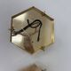 Set of 2 hexagonal wall lamps by Sothis, Italy 1980s