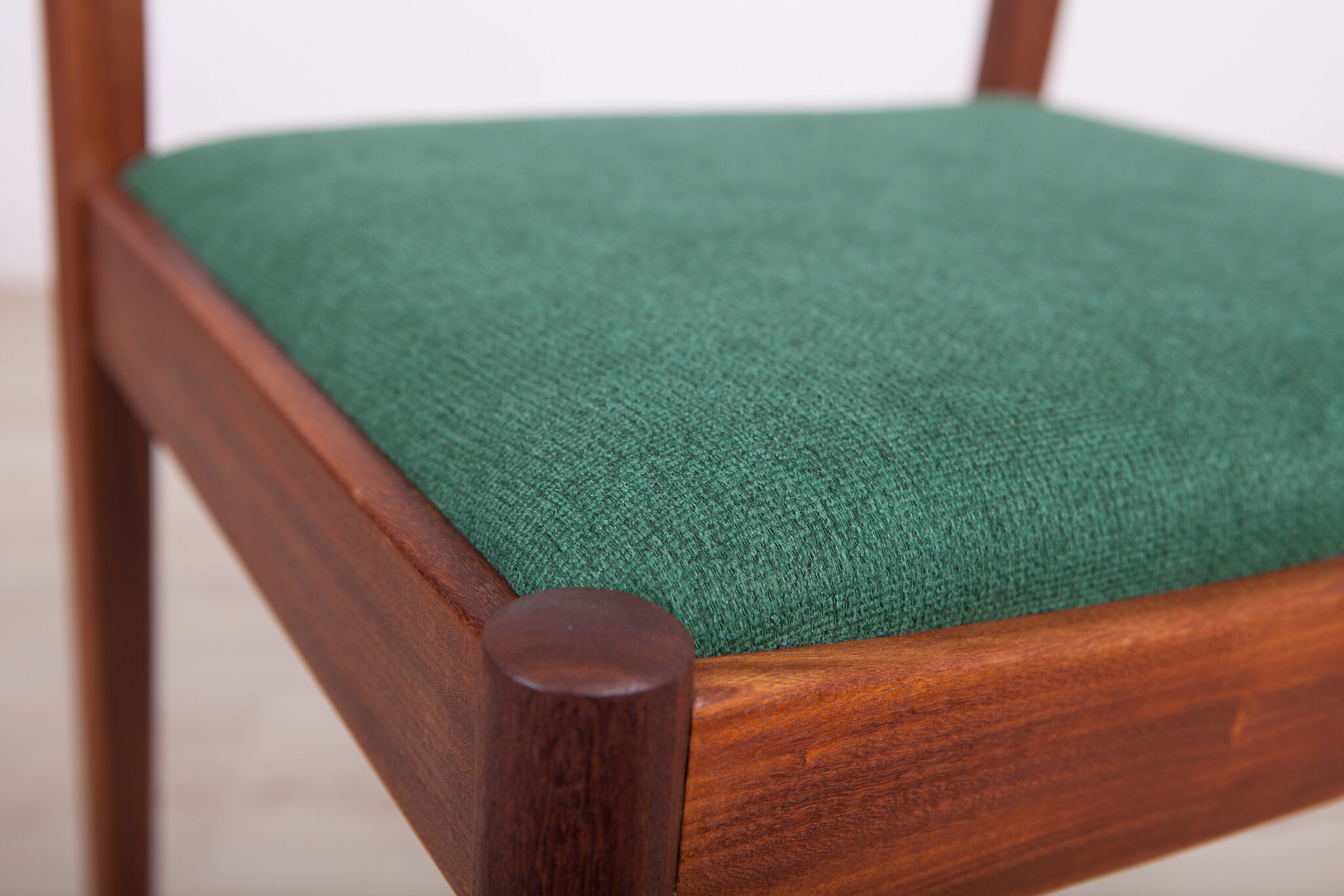 Fabric and teak dining chairs by Victor Wilkins for G-Plan, 1960s, set of 6