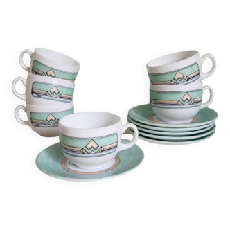 Set of 6 ESSO pastel cups