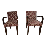 Pair armchairs bridge