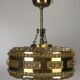 60s 70s lamp hanging lamp ball lamp bubble brass glass space age design