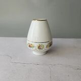 Brussels porcelain vase with a gold rim and flowers