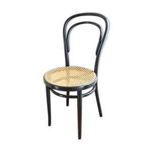 Chaise en bois courbé - cannage