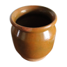 Glazed stoneware pot