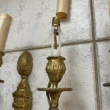 Pairs of Louis XVI bronze wall lamps