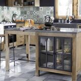 Ilôt Central en Pin Recyclé