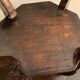 Japanese side table, carved wood, Liberty of London, 1900