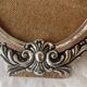 Pair of vintage silver metal frames