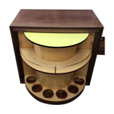 Swivel bar cabinet