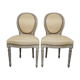 Paire de chaises de style Louis XVI