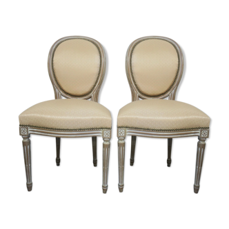 Pair of Louis XVI style chairs