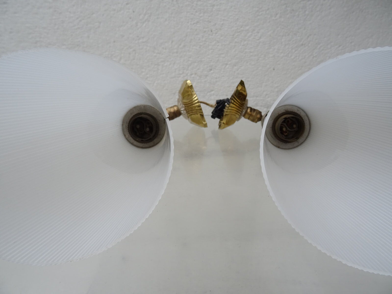 Pair of cone wall lamps 1950