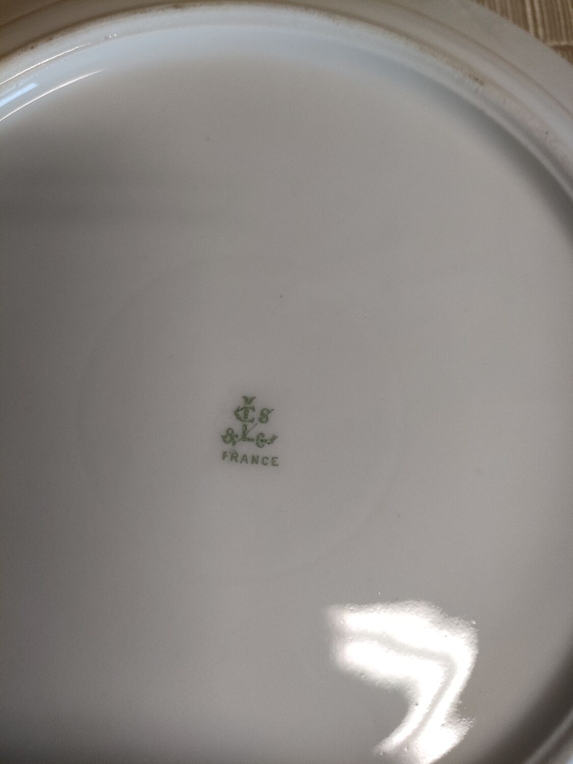 6 hollow plates old Limoges porcelain