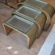 3 nesting tables, space age, circa 1970.