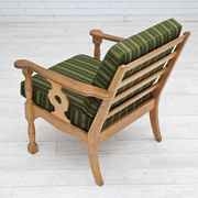 1970s, Danish design, oak wood armchair in furniture wool, original condition.