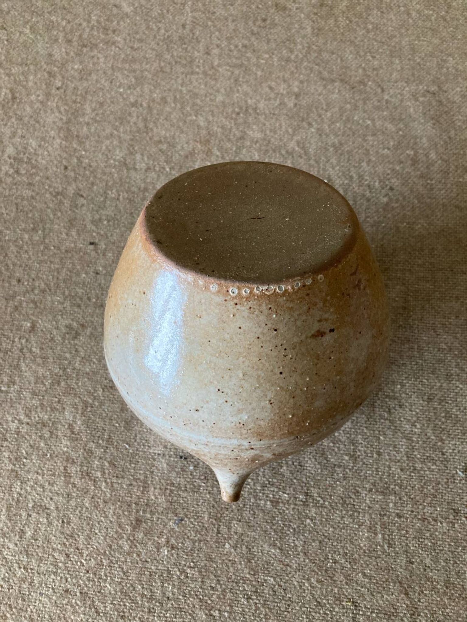 Small sandstone goat in the style of marsh sandstone or hot air balloon