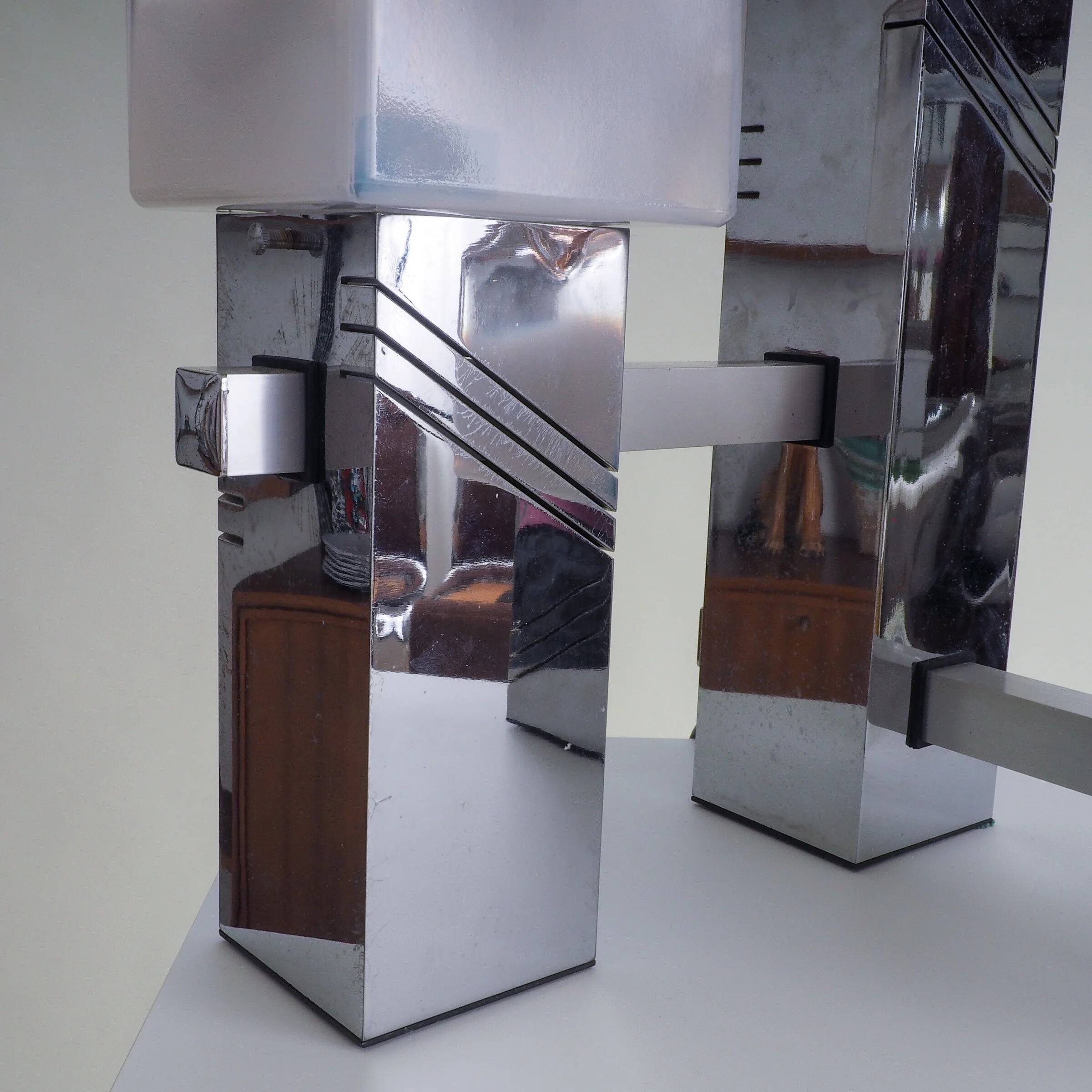 Table lamp with Murano glass shades by Gaetano Sciolari