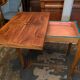 Table console tray wallet walnut sofa back design Vintage 1950