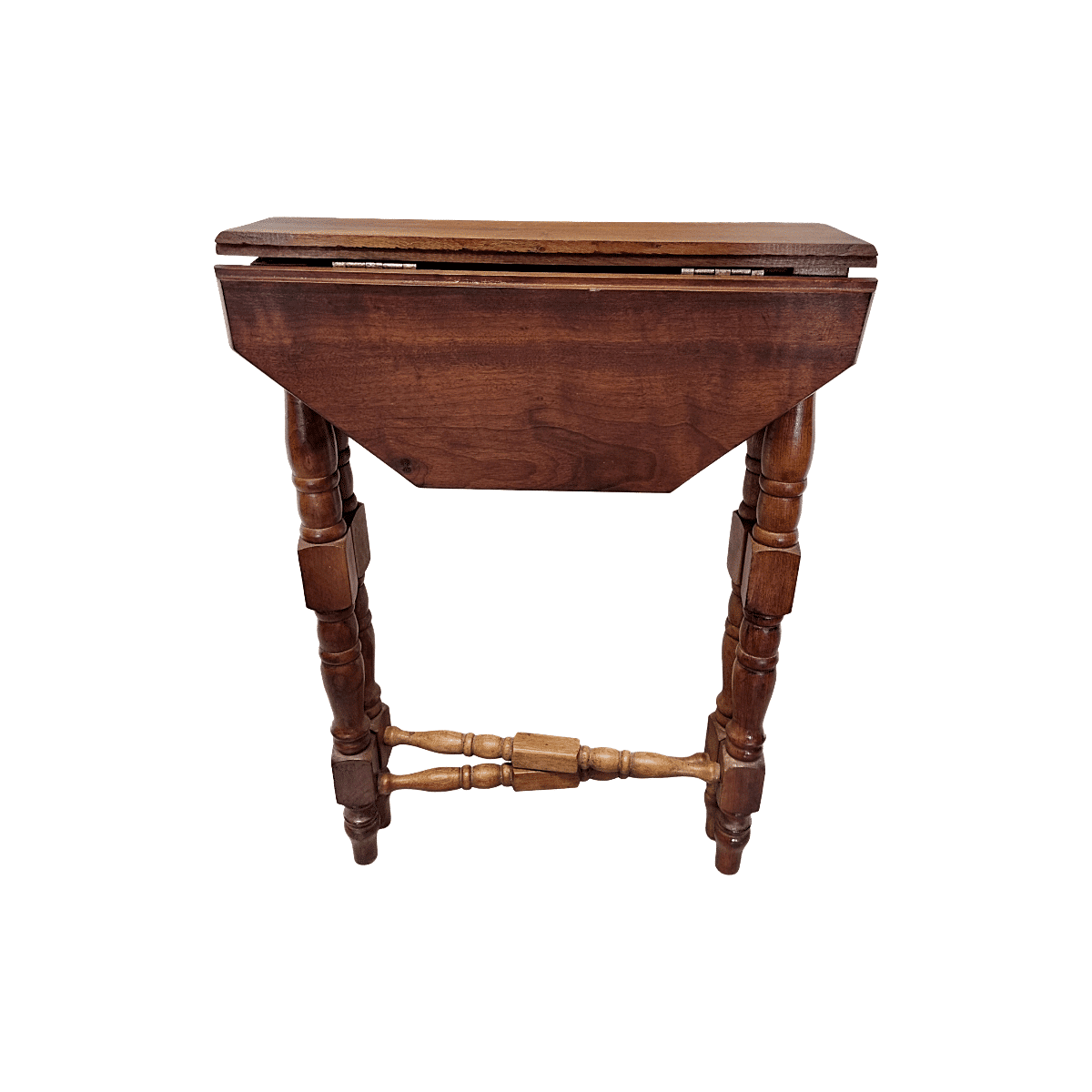 Vintage teak drop-leaf side table