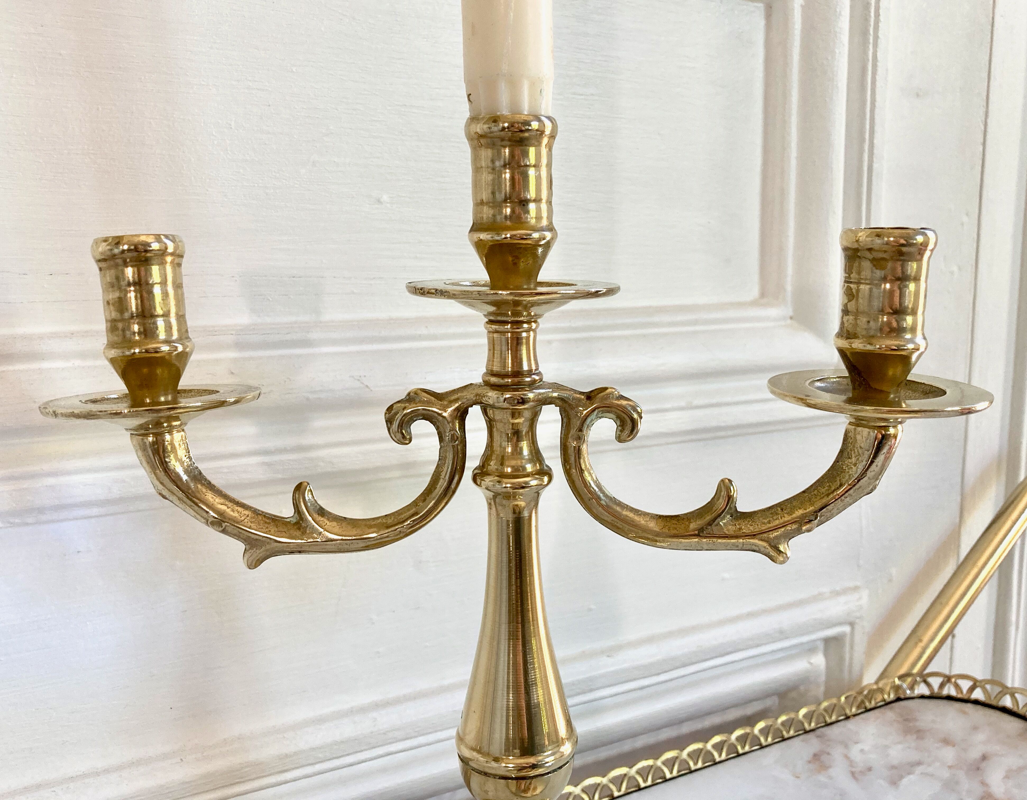 Brass candlestick