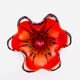 Murano Ashtray - Archimede Seguso - Bullicante - Red Blue Sommerso