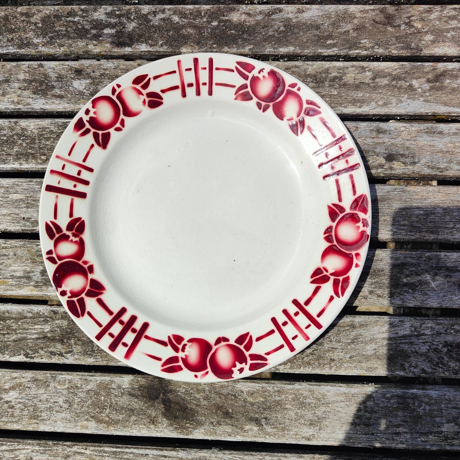 Saint Amand opaque porcelain plates