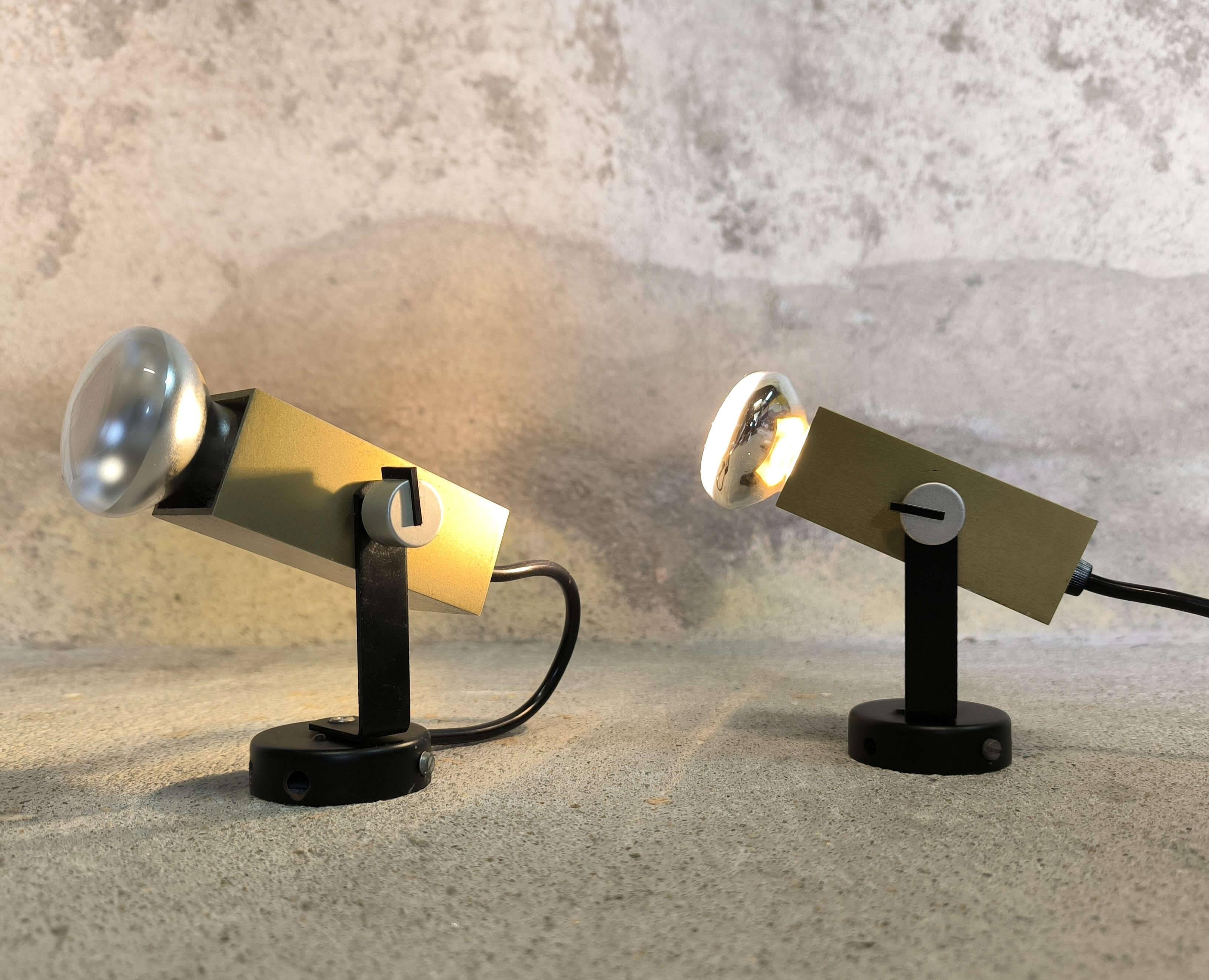 Pair of vintage spotlights