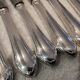 12 silver plated table knives, goldsmith SFAM, art deco style