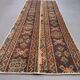 Distressed Turkish narrow runner 55x148 cm wool vintage tribal rug 2563