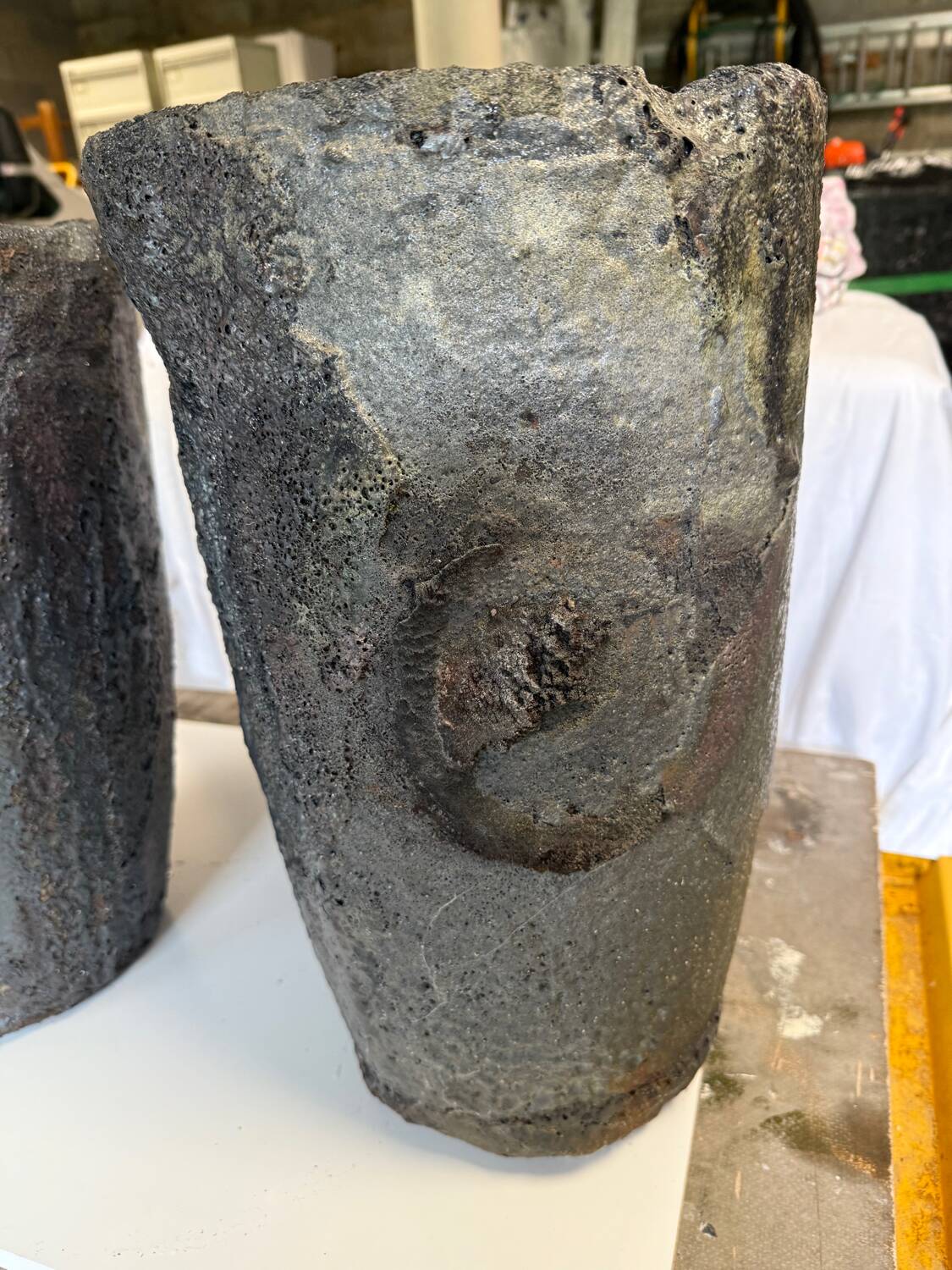 Foundry crucibles industrial decoration