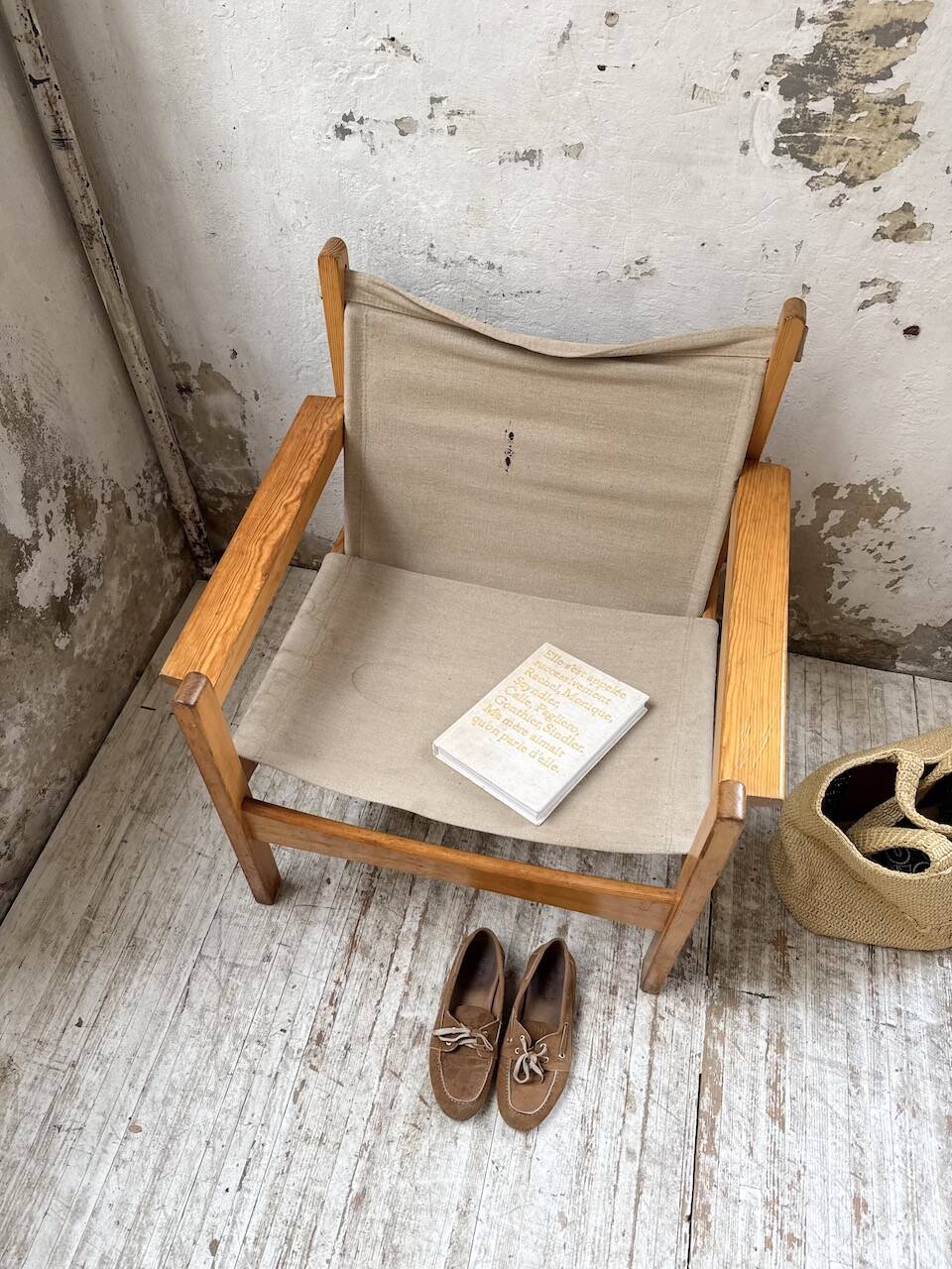 Safari chair in pine by Rold Rastad and Adolf Relling, 1960.